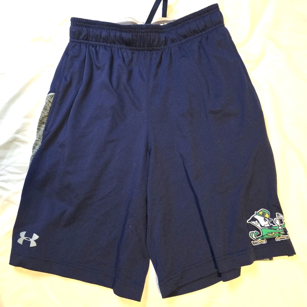 Under Armour Men's Navy Fighting Irish Notre Dame Athletic Shorts